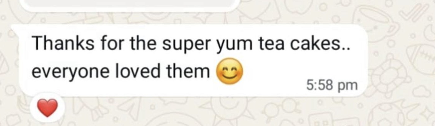 Customer WhatsApp review screenshot 2