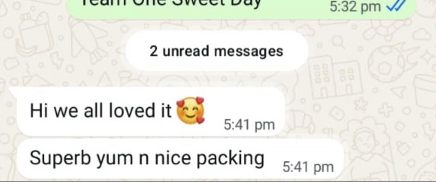 Customer WhatsApp review screenshot 3